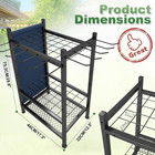 Garden Tool Organizer  Garden Yard Tool Rack For Garage  Garage Organization And