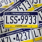 Pennsylvania License Plate      One Random Pa Tri-color Visitpa com Real Car Tag