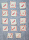 Vintage Lot Of 14 Budweiser Lager Beer Cardboard Beer Coasters