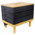 3 Tray Worm Farm Kit  65l Worm Compost Bin For Recycling Food Waste