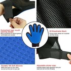1 Pair Pet Dog Cat Hair Remover Mitt Massage Brush Deshedding Grooming Gloves