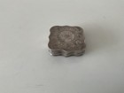 Antique Dutch Table Snuff Box  833 Grade Silver With Floral Engraving 