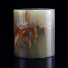 Round Banded Onyx Keepsake Box     Hand Carved Natural Stone