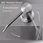 360   Sink Soap Dispenser Stainless Steel Kitchen Sink Liquid Pump Bottle 17oz