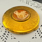 Vintage Kigu England Cameo Powder Make-up Compact