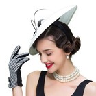 Fadves Fascinators Pillbox Hat Weddings Women Straw Fedora Vintage Sinamay Ba   