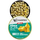 Harpex Fenix Gold  25  6 35mm  Cal Airgun Pellets - Lead Pointed High Precision