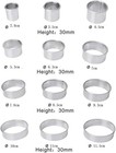 304 Stainless Steel Cookie Cutters Mousse Circle Round Cake Donut Fondant Pastry