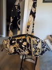 Vera Bradley Yellow Bird Floral Shoulder Bag Zip Closure Lined Inner Pockets