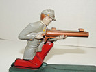 Vintage Southern Comfort Mechanical Coin Bank Penny Shooter Cast Metal Working