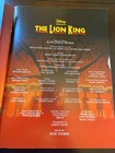 The Lion King The Broadway Musical Souvenir Program With Insert 1997
