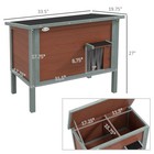 Pawhut  outdoor Cat House  Wooden Feral Cat House W  Removable Floor  Brown
