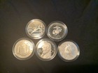 Lot Of 5 Us Silver Dollar Commemorative Coins - Us Mint 