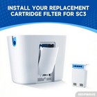 2-pack Hepa Replacement Cartridge Filter Compatible With Soclean 3 Sc1400