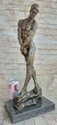 Nude Statue Artwork Original Bronze Metal Abstract Modern Signed Rodin Artwork