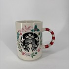 Rare  sold Out  Starbucks 2018 12oz Holiday Christmas Mug Siren Dove Mistletoe