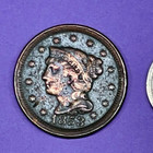 Junk Drawer Lot Of 36 Old Us Coins 1853 Large Cent Penny  Silver Quarter   More