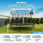 Springfree Trampoline Kids Large Oval 8x13 Ft Trampoline W  Enclosure  open Box 