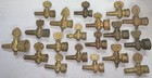 49 Antique Victorian Steampunk Cast Brass Gas Light Shut Off Valves