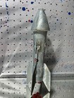 Vintage 1960 s Era Metal Rocket Astro Mfg Guided Missile Coin Bank