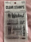 Clear Stamp  Monday  Weekend  Sunday Funday  Work Fun  Office Jokes  Funny Stamp