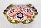 Royal Crown Derby Imari Crab Paperweight Gold Stopper Hand Painted Gold W Box