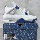 Nike Air Jordan 4  midnight Navy  Men s Mid Top Retro Basketball Shoes