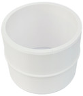 Flush Connector For Inside Pvc And Abs Schedule 40 Pipes  White  Made In Usa