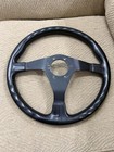 Genuine Nardi 360mm Black Leather Steering Wheel For Classic Cars