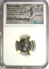 Augustus Ar Denarius Silver Octavian Reginus Coin 13 Bc - Certified Ngc Xf  ef 