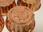 Vtg Mcm Copper Color Aluminum Jello Cake Dessert Molds Decor -set Of 8