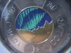  2 Dollar Canada Toonie Glow In The Dark 1867-2017 Snow Capped Mountains