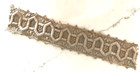 Embroidered Cotton Antique Tan Lace Trim