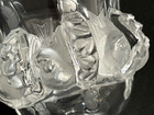 Lalique France Dampierre Sparrows Birds Vase  12230