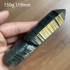 Natural Stone Crystal Tower Blue Labradorite Polished Quartz Wand Point Healing
