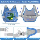 Toddler Leash  Harness Anti Lost Wrist Link  Kids Cute Dinosaur Accmor Harness