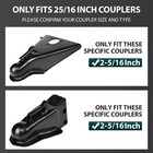 Trailer Coupler Lock Fits 2-5 16 Inch Couplers Heavy Duty Tow Hitch Lock Silver