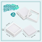 Kigley 30 Pcs Gemstone Display Box Jewelry Box Container With Clear Top Lids Bul
