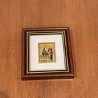 Windsor Castle 23 Kt Gold Leaf Art Painting Reproduction Miniature Vintage