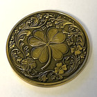  lucky Shamrock Lucky 777  Golden Eagle Good Luck Pocket Coin Token Medal