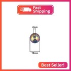 200pcs Acrylic Crystal Glitter Beads Round Gemstone Loose Beads Charms For Jewel