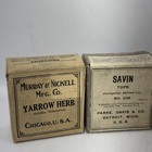 Lot Of 4 Antique 1900 s Apothecary Boxes Allaire Woodward Murray   Nickell Nos