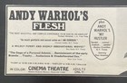 1968 Andy Warhol   s Flesh   My Hustler Joe Dallasandro  Film Showing Ad