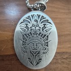Women s Native American Charm Necklace Japanese Made Vintage Silver Color