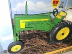 New John Deere Ertl Tractor W  Anhydrous Ammonia Tank Vintage Die Cast Farm Toy 