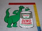 Vintage Sinclair Dino Supreme Motor Oil Die-cut Dinosaur 13  Metal Gasoline Sign