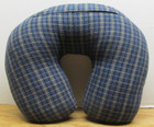 Memory Foam U Shaped Travel Sleep Pillow Neck Support Cushion Plaid   878 