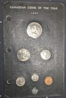 1959 Canadian Coins Of The Year Proof-like Silver 6 Coin Set In Holder