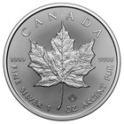 Roll Of 25 - 2026  5 Silver Canadian Maple Leaf 1 Oz Bu