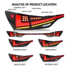 Full Led Sequential Animation Tail Lights 2012-2020 Lexus Gs350 Gs200t Gs250 Gsf